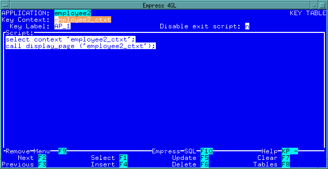 Figure 4-101 Select Key