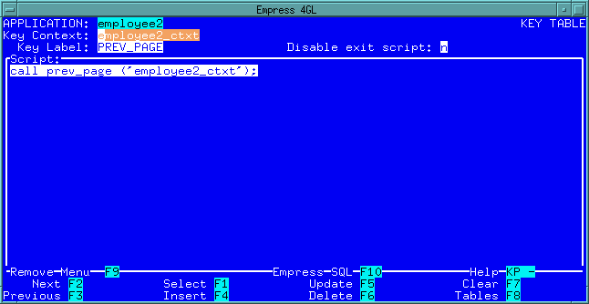 Figure 4-109 Previous Page Key