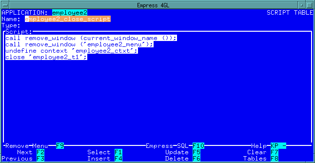 Figure 4-113 employee2_close_script