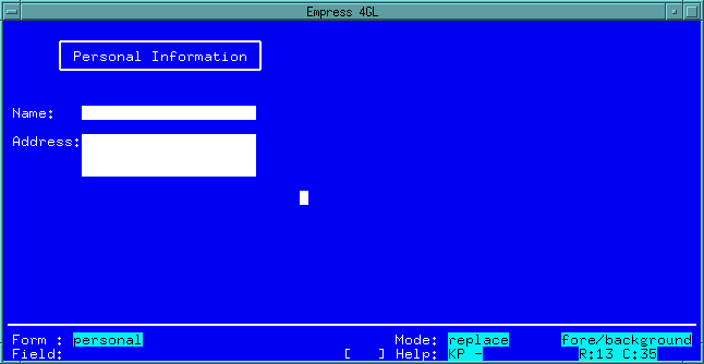 Figure 4-12 Multi-line field