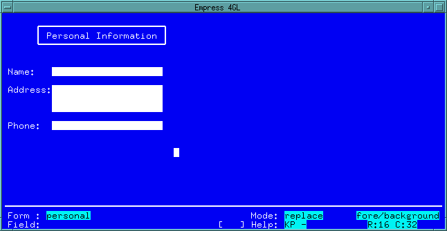 Figure 4-13 Completed form