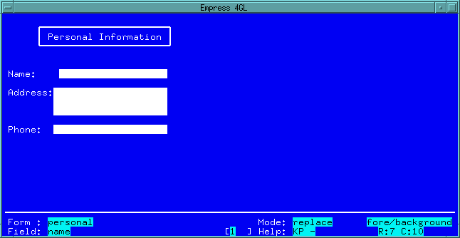 Figure 4-16 Field: name