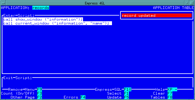 Figure 4-30 New enter script