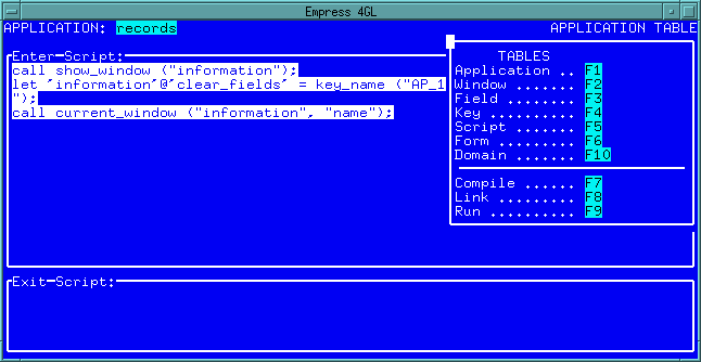 Figure 4-46 APPLICATION TABLE