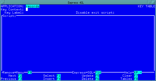 Figure 4-47 KEY TABLE