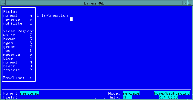 Figure 4-9 Form Editor information box