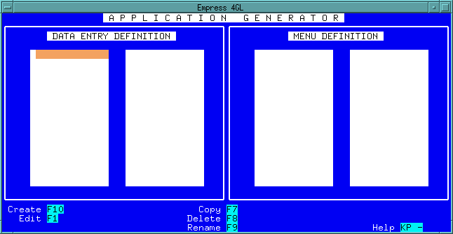 Figure 1-5 Application Generator
