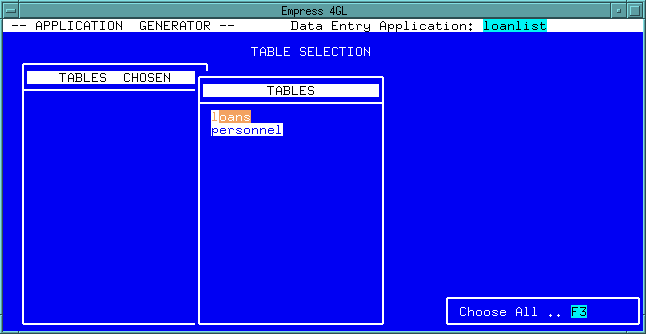 Figure 3-8 List of tables