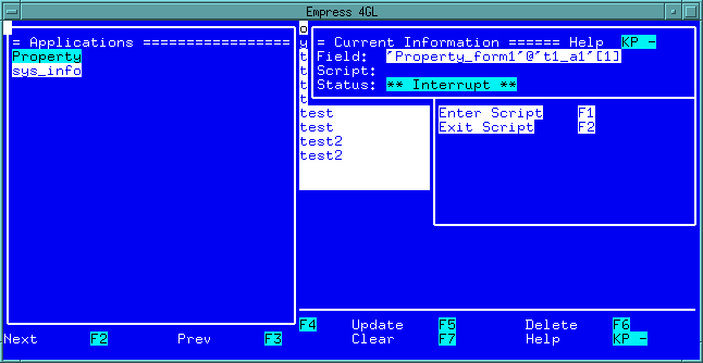 Figure 9-18 Applications Window