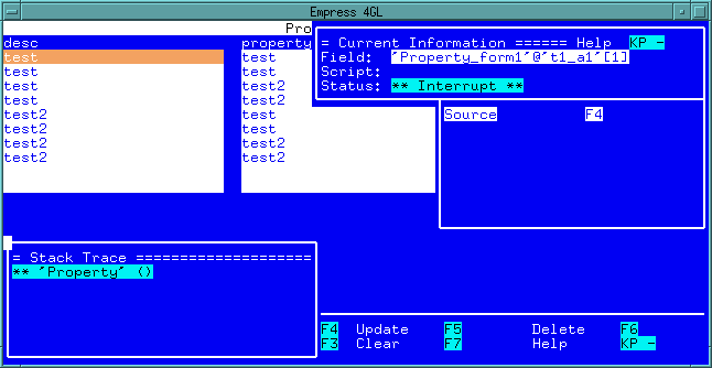 Figure 9-6 Stack Trace Window