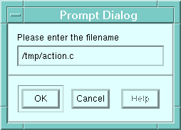 Figure 4-4 Prompt Dialog Box