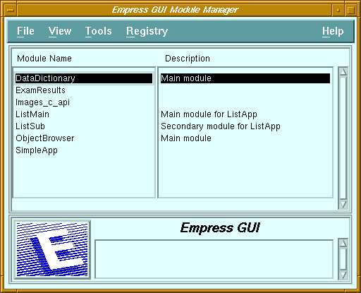 Figure 3-3 Module Manager