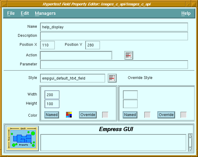 Figure 4-6 Hypertext Property Editor
