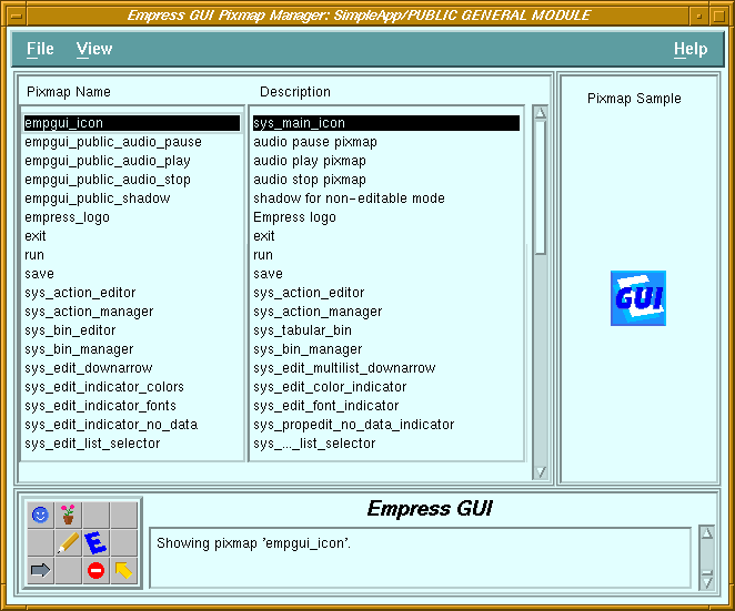 Figure 4-7 Pixmap Editor