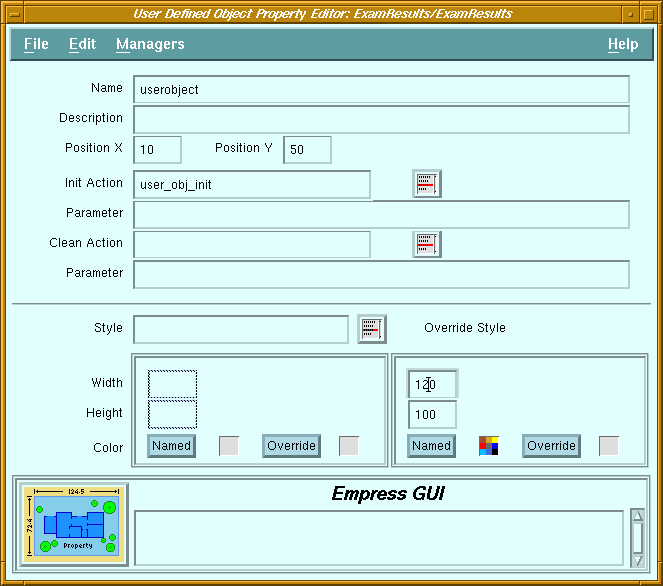 Figure 5-18 User-Defined Object Property Editor