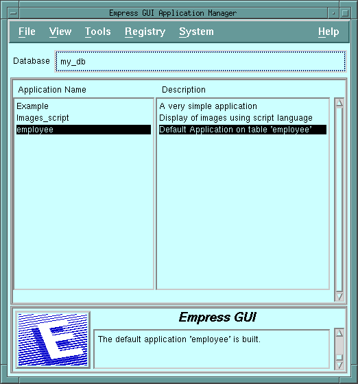 Figure 2-5 Application Manager