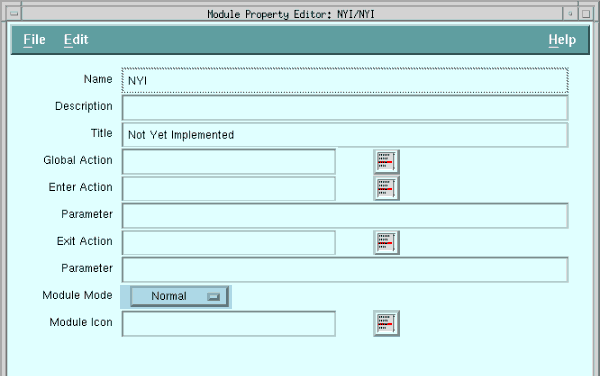 Figure 4-10 Module Property Editor