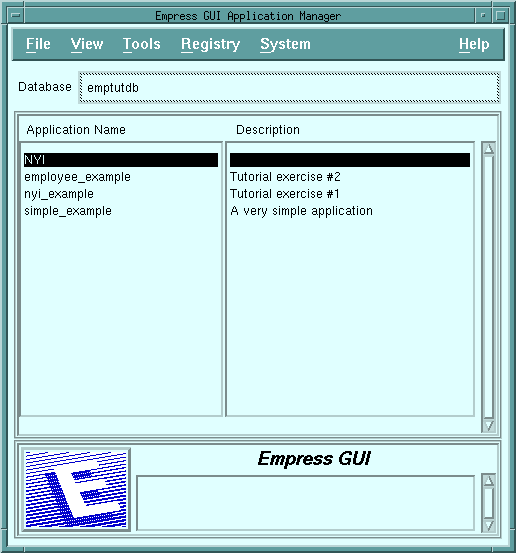 Figure 4-14 Application Manager