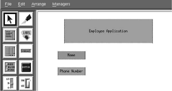 Figure 4-18 Window with Label