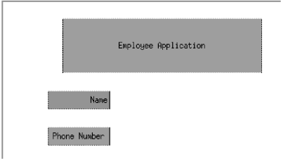 Figure 4-19 Window with right-aligned label
