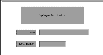 Figure 4-21 MAINWIN with fields