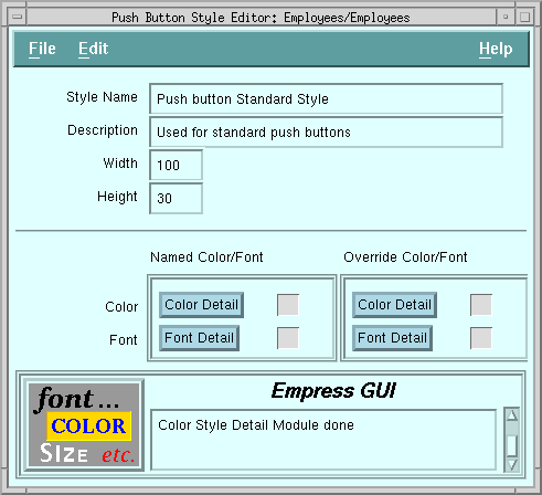 Figure 5-9 Font Style List