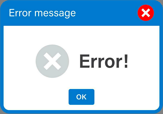 Windows 7 Error Message